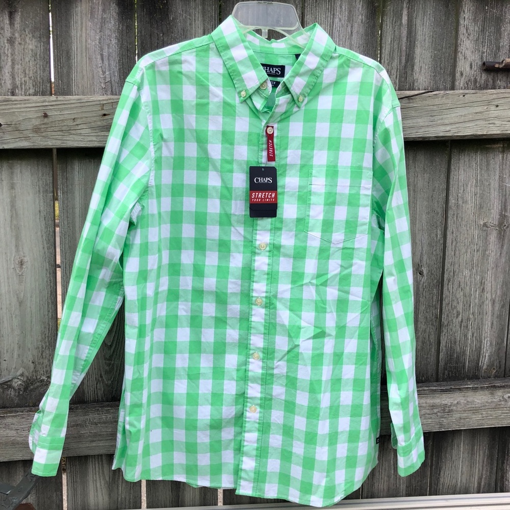 Chaps Stretch Button Down Large Men’s Shirt
